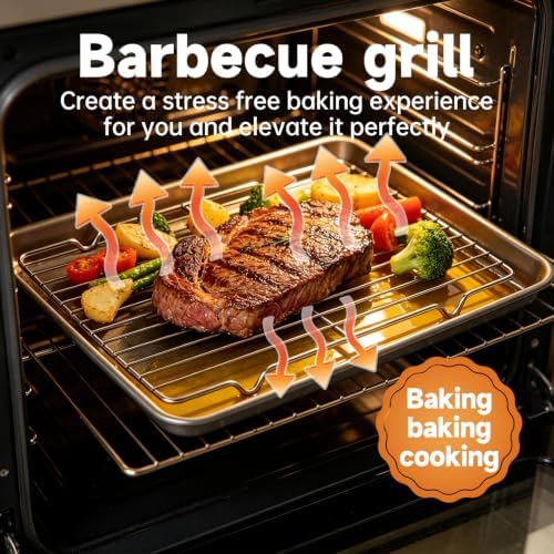Roasting Rack for 9x13 Inch Pan, Stainless Steel Cooling Racks - Image 5