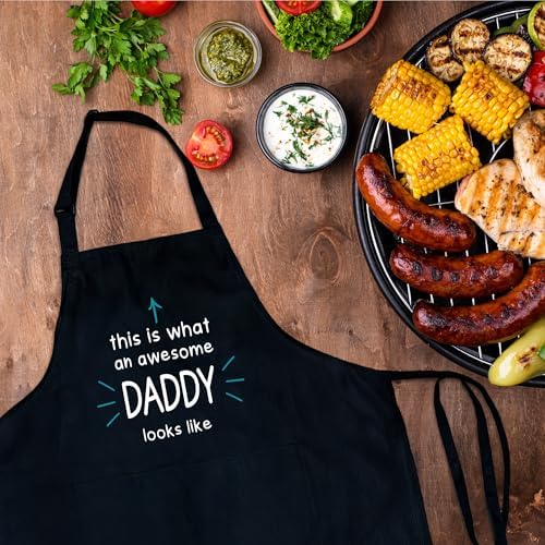 Funny Aprons For Men, Father's Fathers Day Kitchen Gifts For Dad Father Daddy - Image 4