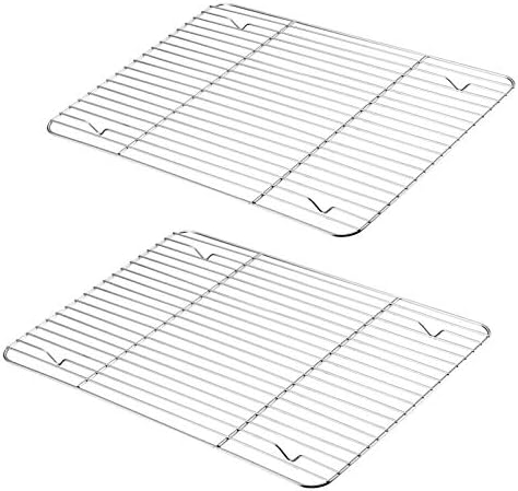 P&P CHEF 15.3" x 11.25" Cooling Baking Wire Racks Pack of 2 by PPCHEF