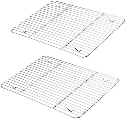 P&P CHEF 15.3" x 11.25" Cooling Baking Wire Racks Pack of 2 by PPCHEF
