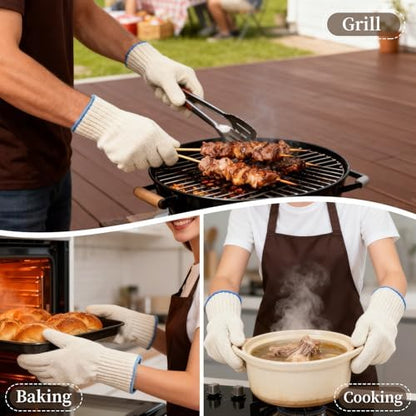 Heat Resistant Oven Gloves, Ove Glove BBQ Gloves Heat Resistant Cooking Oven - Image 6