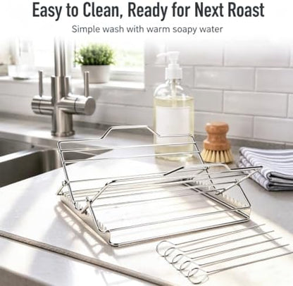 Roasting Rack, Adjustable Chicken Roasting Rack - Image 7