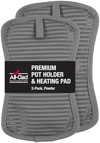 All-Clad Premium Pot Holder & Heating Pad, Heat Resistant to 500 Degrees by All-Clad