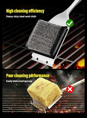 XUDAKAIXIN Grill Brush Bristle Free– No Bristle Shedding - Image 5