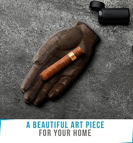 Comfify Cast Iron Hand-Shaped Cigar Ashtray – 7.87"L × 3.93"W - Image 6