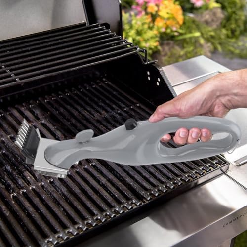 BBQ Grill Steam Brush with Scraper - Image 3
