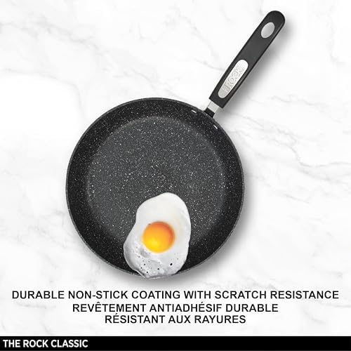 Starfrit The Rock Classic 12.5" Deep Fry Pan, Helper Handle - Image 2