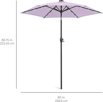 Best Choice Products 7.5ft Solar Umbrella LED Lighted Patio Umbrella, Table - Image 7