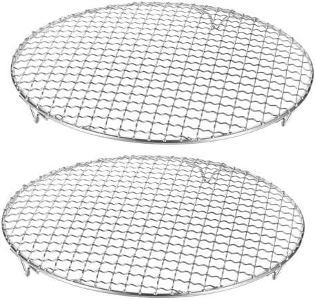 HARFINGTON 2pcs Round Cooking Rack 11-inch 201 Stainless Steel Cross Wire by HARFINGTON