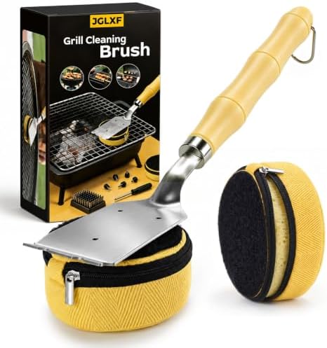 Grill Brush Bristle Free with Scraper by YourDiamondYourStyle