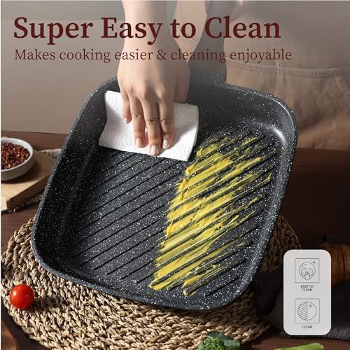 CAROTE 11 Inch Nonstick Grill Pan - Image 6