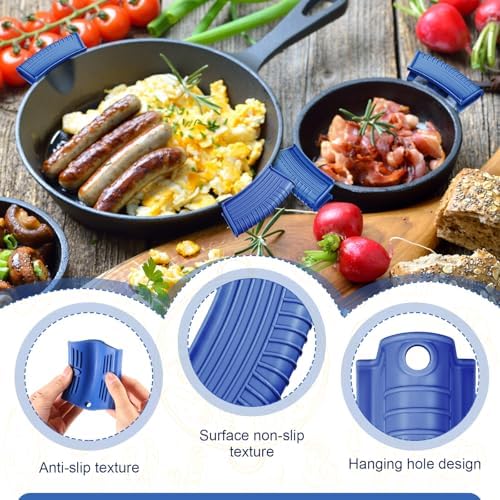 Patelai 4 Pack Silicone Pot Handle Holders Heat Resistant - Image 6