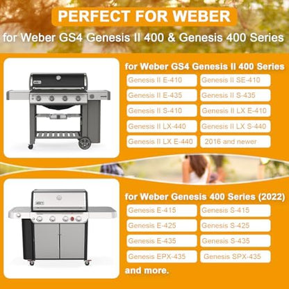 Full Size Griddle for Weber Genesis II 400 Series Nonstick Flat Top Grill Plate - Image 3
