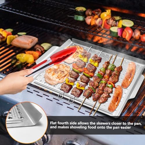 Non-Stick Grill Topper Pan, Carbon Steel Tray - Image 2