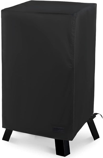 NetttyPro Electric Smoker Cover for Outside Masterbuilt Smoker 40 inch, Outdoor Waterproof Heavy Duty Square Vertical Small Grill Cover, Black