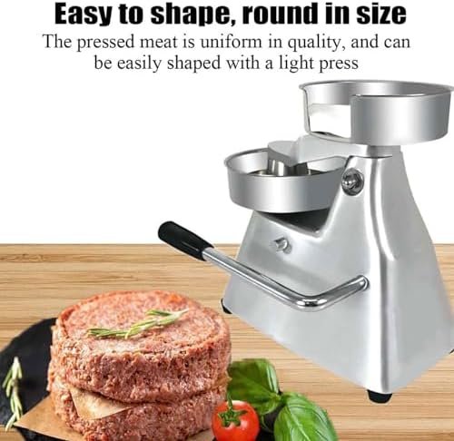 Commercial Hamburger Patty Maker, 10/13CM Stainless Steel Burger Press Meat - Image 2