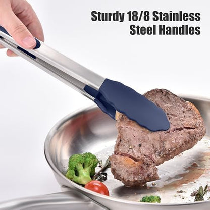 Doosu Kitchen Tongs with Silicone Tips - Image 4