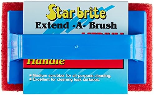 STAR BRITE Red Scrub Pad with Interchangeable Handle - Image 2