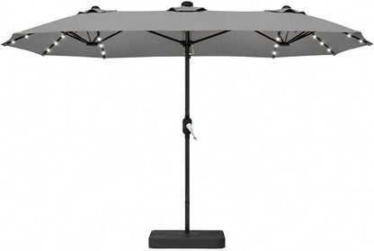 15ft Double-Sided Rectangle Patio Umbrella by DomeShade