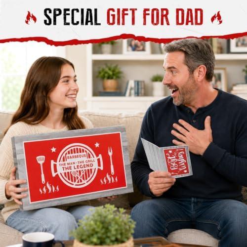 Dad Gifts from Daughter Son, Personalized Dad Grilling Platter Apron - Image 6