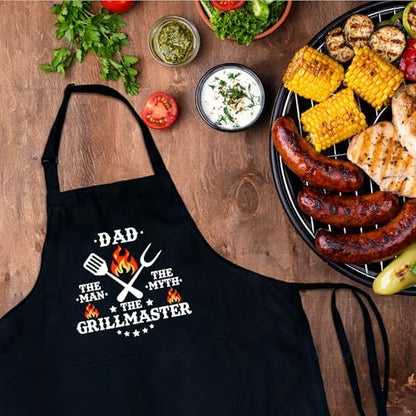 Funny Aprons For Men, Father's Fathers Day Kitchen Gifts For Dad Father Daddy - Image 4