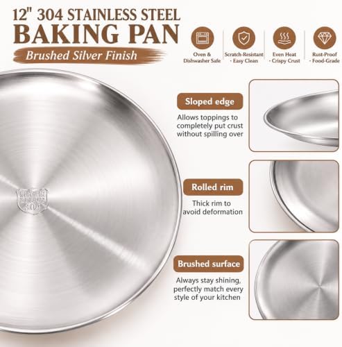 6-Piece Pizza Oven Accessories Kit: 9" Perforated Peel w/Long Handle, Tongs & - Image 6