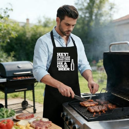 Funny Cooking Aprons for Cooking, Husband Wife Couple Gifts, Grilling Kitchen - Image 5