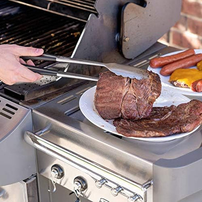 BBQ Tools Set | 18" Tongs | Grill Mat | Strong Magnetic Hook - Image 5