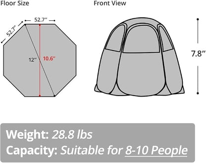 Alvantor Pop Up Screen House Tent, Instant Outdoor Gazebo - Image 2