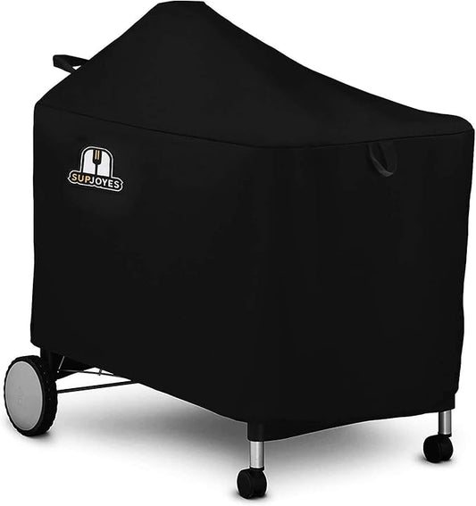 SUPJOYES Grill Cover for Weber Performer Deluxe Charcoal, 22 Inch BBQ Covers, Premium Heavy Duty Waterproof Accessories for Weber 7152 Performer Charcoal Grills
