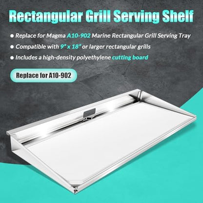 A10-902 Rectangular Grill Serving Shelf - Image 2