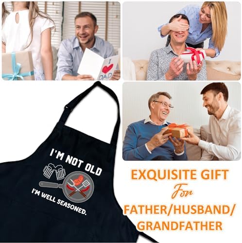 Funny Aprons For Men, Father's Fathers Day Kitchen Gifts For Dad Father Daddy - Image 5