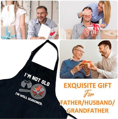 Funny Aprons For Men, Father's Fathers Day Kitchen Gifts For Dad Father Daddy - Image 5