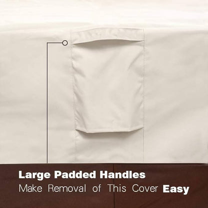 Vailge Waterproof Patio Furniture Set Cover with Padded Handles, Patio/Outdoor Table Cover, Patio/Outdoor Dining Rectangular Table Chairs Cover