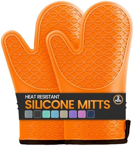 Silicone Oven Mitts, Heat Resistant 2PCS Oven Mitts by Unknown