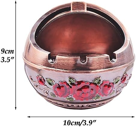 Hourwof Smokeless Ashtray with Lid, Peacock Windproof Ashtrays - Image 6