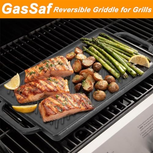 GasSaf Small Cast Iron Griddle 13x8.25 - Image 6