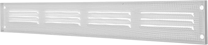Repa Market 5-Pack Air Vent Cover 16x2 Inch (Outer Dimensions) White Galvanized Steel Louvered Grill Cover with Mesh Screen/Wall or Ceiling Vent/HVAC Register for Indoor and Outdoor Ventilation