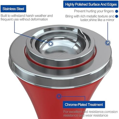 RELIANCER Floor Standing Ashtray w/Detachable Cigar Container, Stainless Steel - Image 5