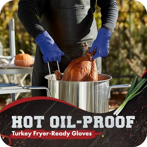 KITCHEN PERFECTION S Silicone Smoker BBQ Gloves - Image 5