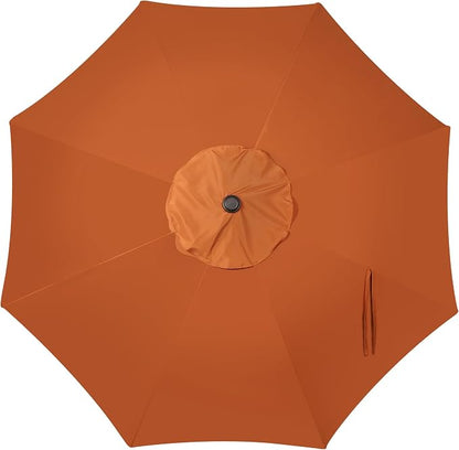 9' Outdoor Patio Umbrella, Outdoor Table Umbrella, Yard Umbrella, Market - Image 5