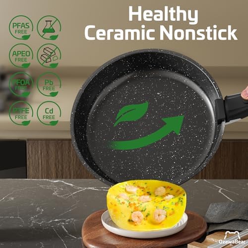 23 Pcs Pots and Pans Set Non Stick, Detachable Handle Cookware - Image 3