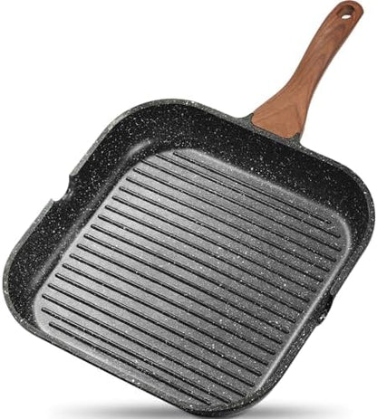 ESLITE LIFE Nonstick Grill Pan for Stove Tops, Versatile Griddle by ESLITELIFE