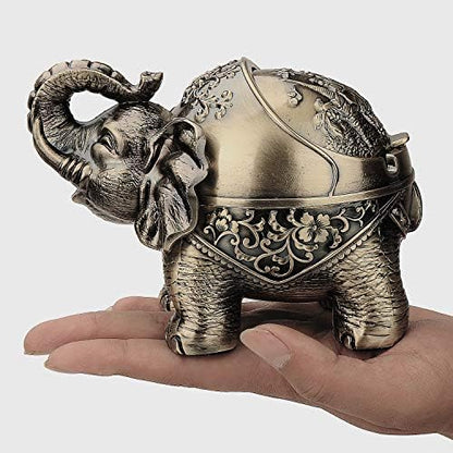 LAUYOO Metal Elephant Ashtray - Image 5