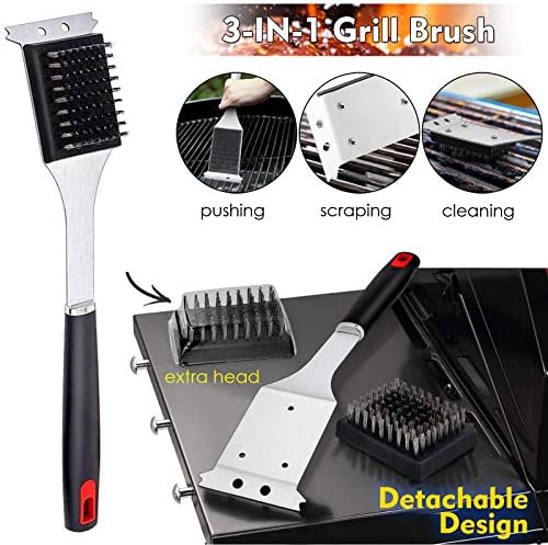 HaSteeL BBQ Grill Accessories Set of 7, Stainless Steel Grilling Tools Set - Image 4