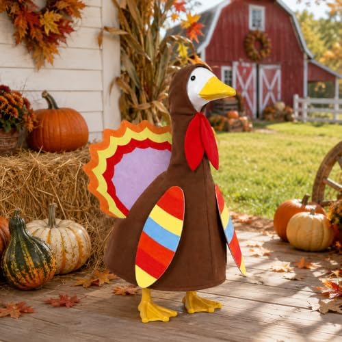 Porch Goose Outfits for 23" Lawn Goose Statue, Spring Summer Fall Winter Porch - Image 5