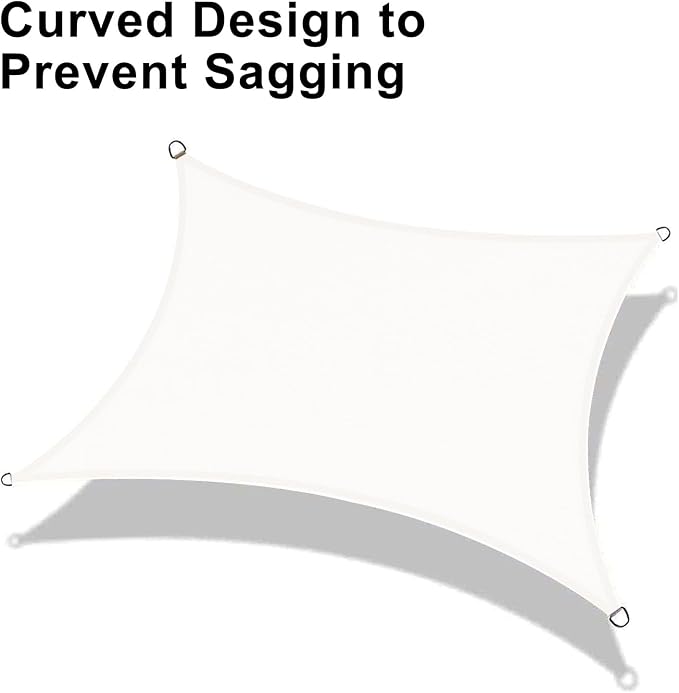 LOVE STORY 6.5' x 10' Rectangle Sun Shade Sail - Image 6