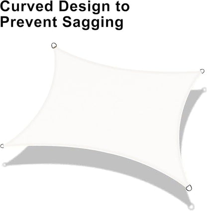 LOVE STORY 6.5' x 10' Rectangle Sun Shade Sail - Image 6
