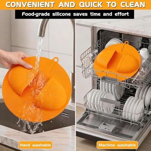 Silicone BBQ Grill Mitts, Non-Slip Cooking Mitts - Image 4