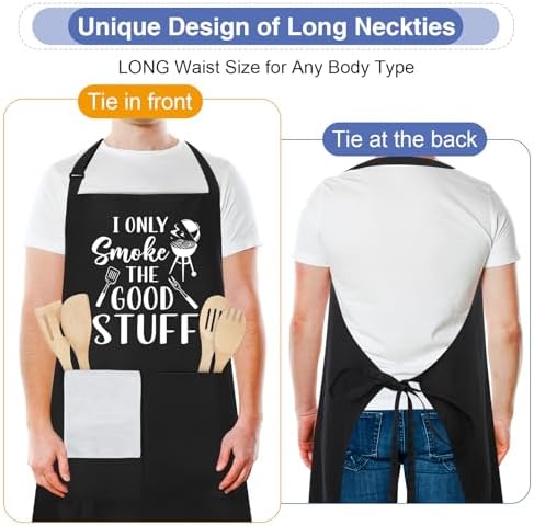 Funny Aprons for Men, 39’’ x 39'' Plus Size Aprons - Image 3